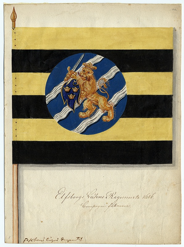 Älvsborgs regemente  kompanifana  vapensida  1686.jpg