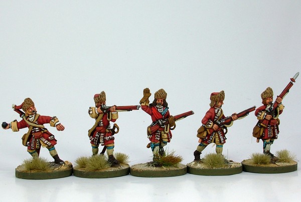 WLOA11 Grenadiers in fur caps storming the breach