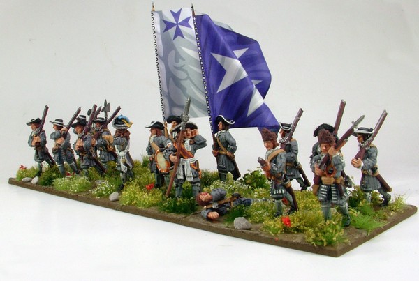 B013 Advancing pikes and grenadiers in fur cap