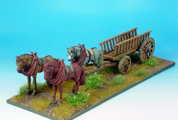 WLOA905 Wagon with three horses
