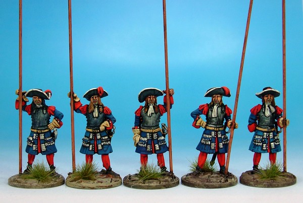 B025 Gardes Francaises/Suisses with matchlock muskets