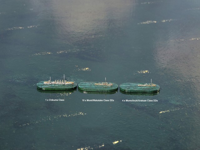 4J04d Light cruiser and Destroyers