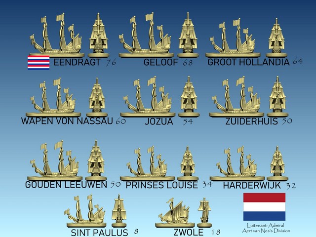 FDBD13 The Four Days Battle - 1st Squadron Van Division - van Nes