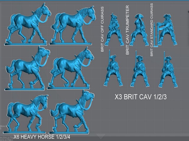 WSSSQN7 English/British Horse, armoured. 1st Squadron