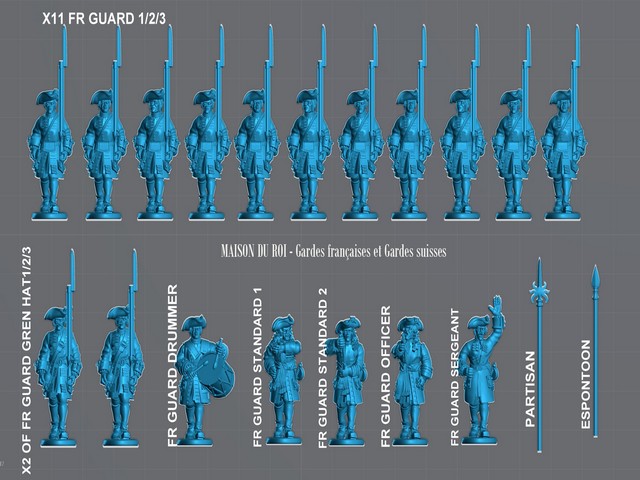 WSSBAT6 French Maison du Roi Battalion - Gardes francaises/Gardes suisses