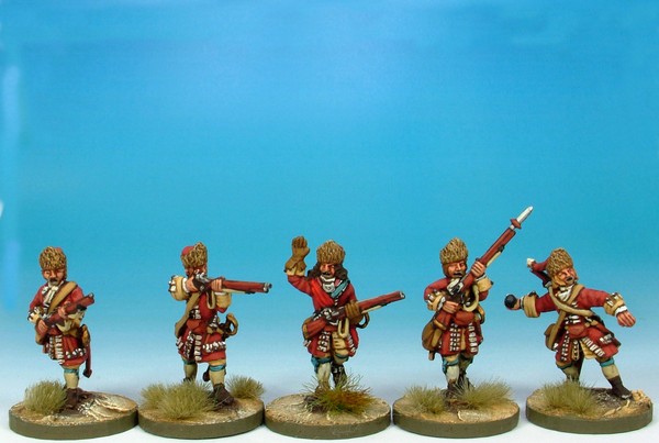 WLOA11 Grenadiers in fur caps storming the breach