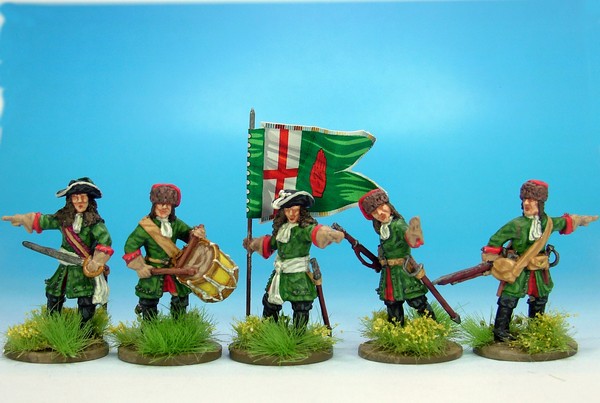 WLOA89 Dismounted Dragoons Command in fur caps and hats