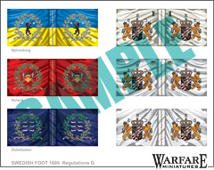 SIF007 Swedish Infantry Flags for Poltava