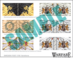 SIF008 Swedish Infantry Flags for Poltava