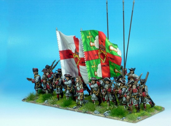 B013 Advancing with pikes and grenadiers in fur caps