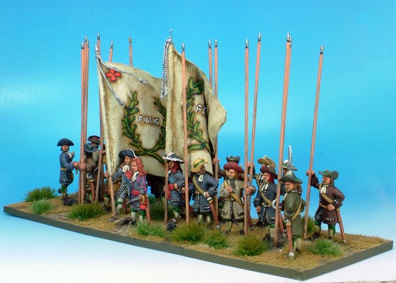 B020 Recruits or militia no muskets