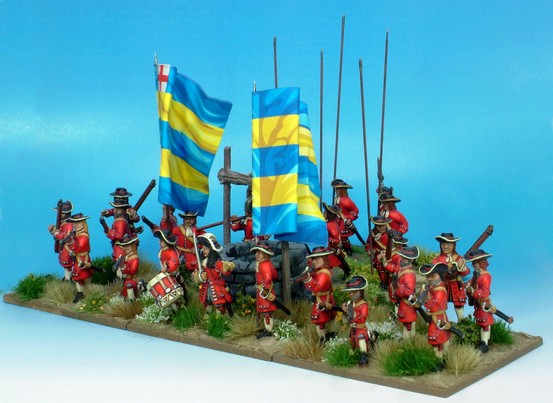 B022 Infantry with Apostles in Firing line with pikes