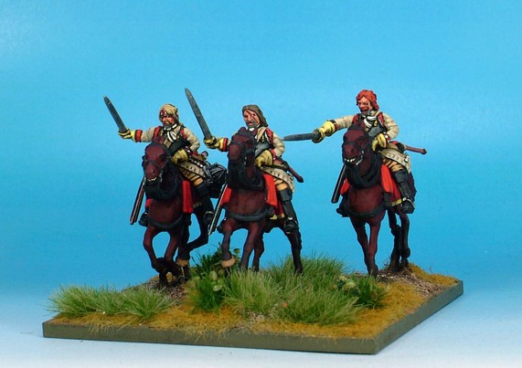 WLOA45b Cuirassier troopers; bareheaded; galloping horses