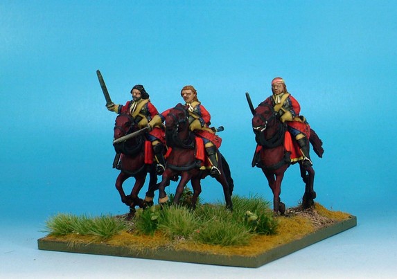 WLOA49b Cuirassier, bareheaded, front plate;galloping horses