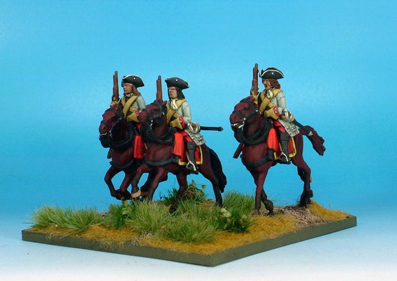 WLOA53b Cuirassiers, cuirass under coat,tricorne; galloping horses