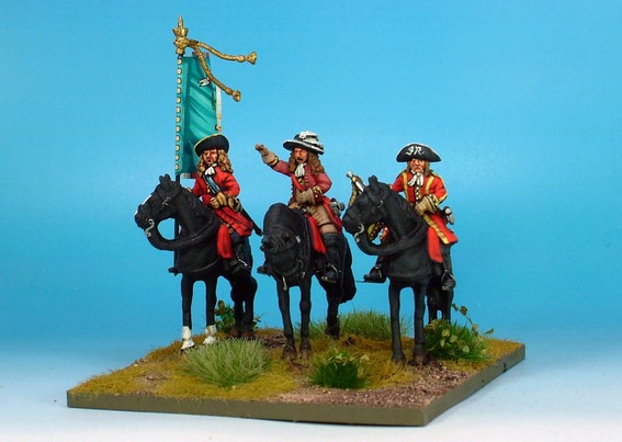 WLOA32 Cavalry command on standing horses