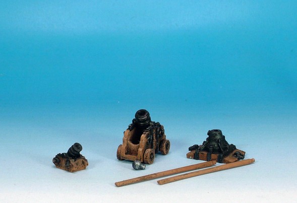WLOA923 Siege equipment Medium mortar, Coehoorn mortar and petard.