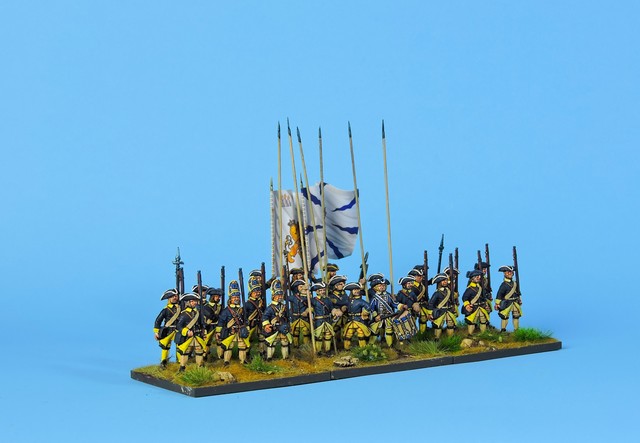 SB01 Swedish battalion in tricorne ready