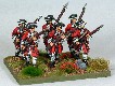 MUSKETEERS ADVANCING WITH PLUG BAYONET